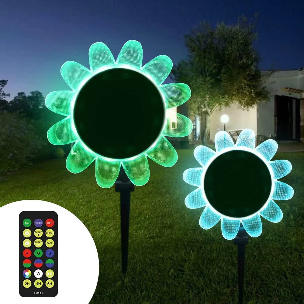 

IP68 Garden Solar Led Light Outdoor Waterproof Solar Pool Light Garden Lawn Light Sunflower Petal Decorative Light Lawn Lamp