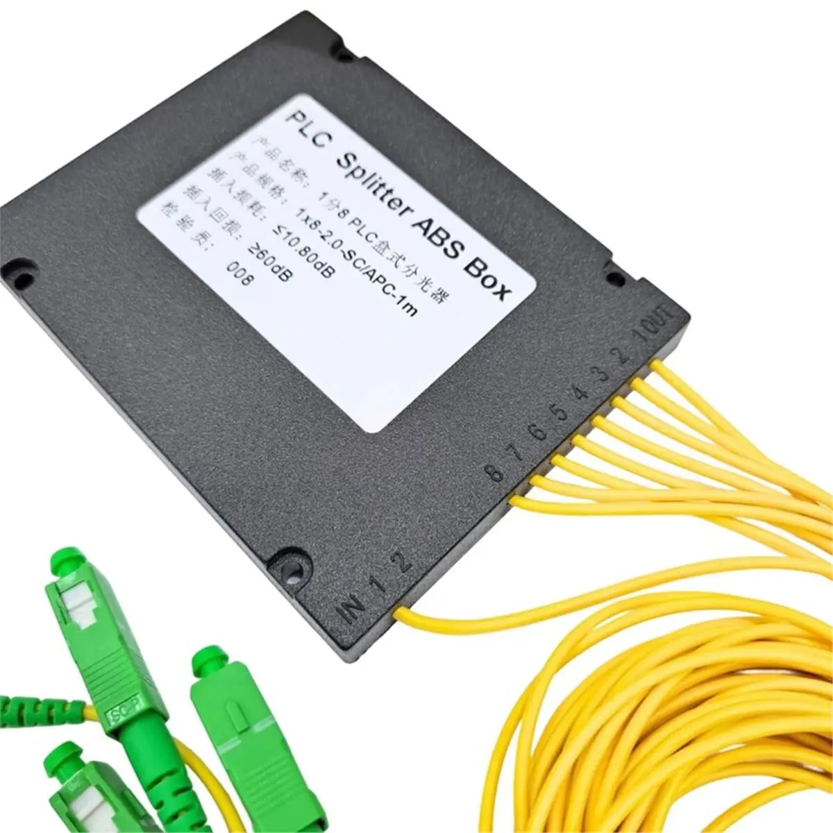 Фото Оптический разветвитель 1x4 SC/FTTH, оптический соединитель FBT, 1:4 SC, одномодовый, симплексный, PLC оптический сплиттер №5