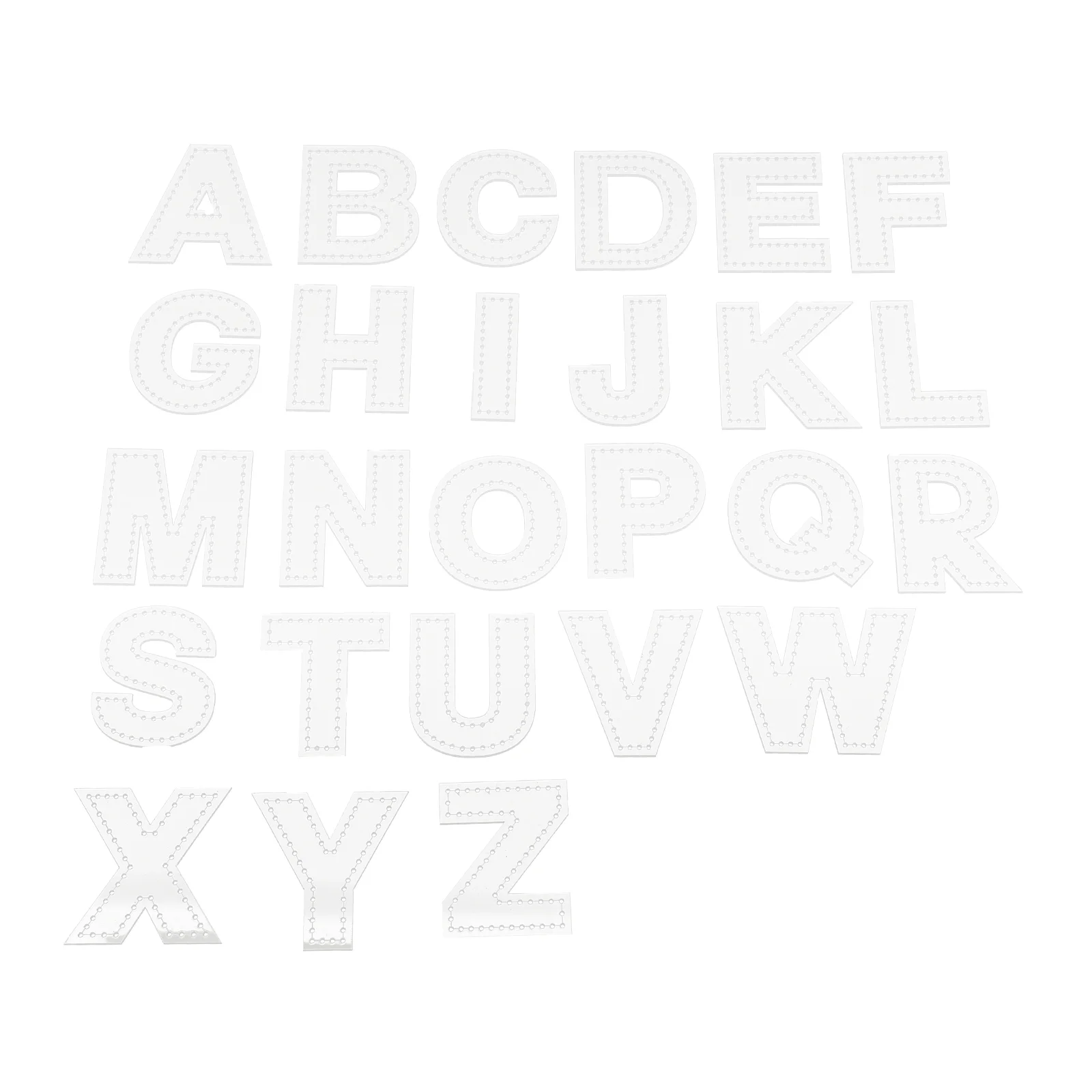 

1 Set DIY Alphabet Leather Stencils DIY Templates With Cut Hole