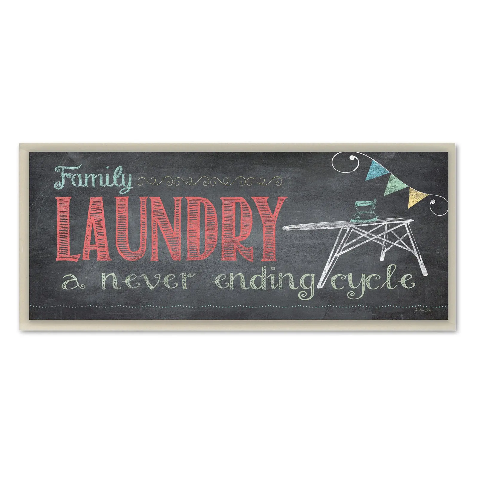 

Family Laundry Never Ending Chalkboard Look Bathroom Wall Plaque