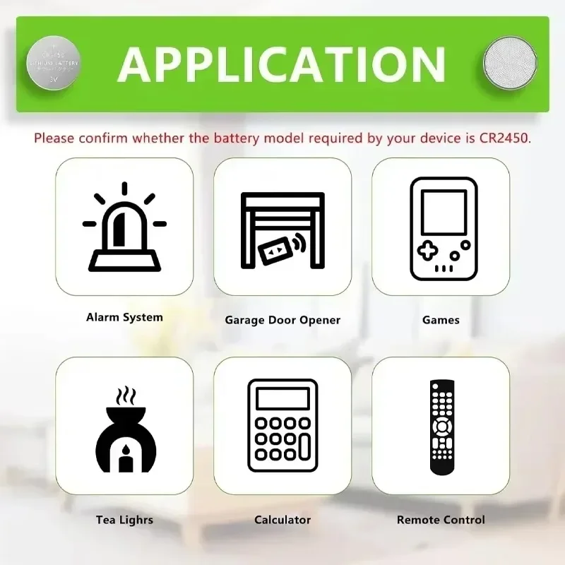 50-200 шт. CR2450 580 мАч 3 В литиевая батарея DL2450 BR2450 KCR2450 LM2450 для ключа автомобиля пульт