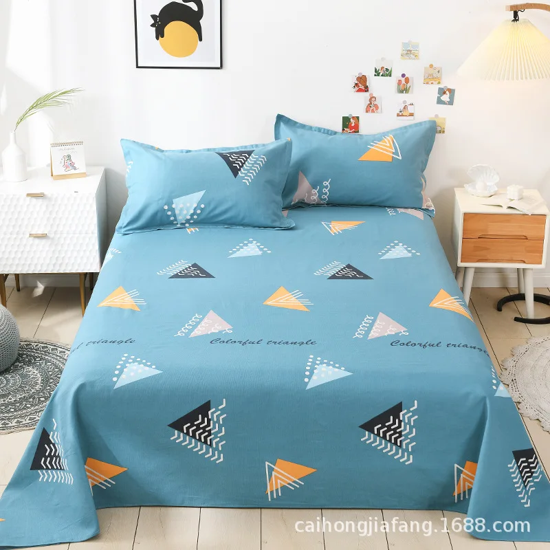

Old coarse cloth bed sheet, pure cotton, thickened spring and summer bed sheet
