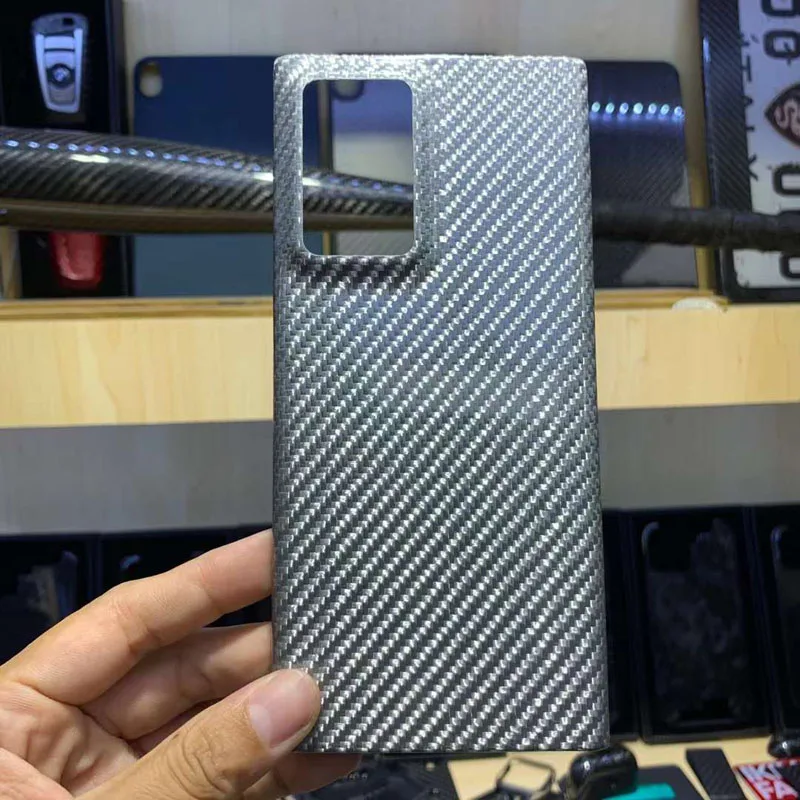 

Ультратонкий чехол для Samsung Note20, серебристый, из стеклопластика