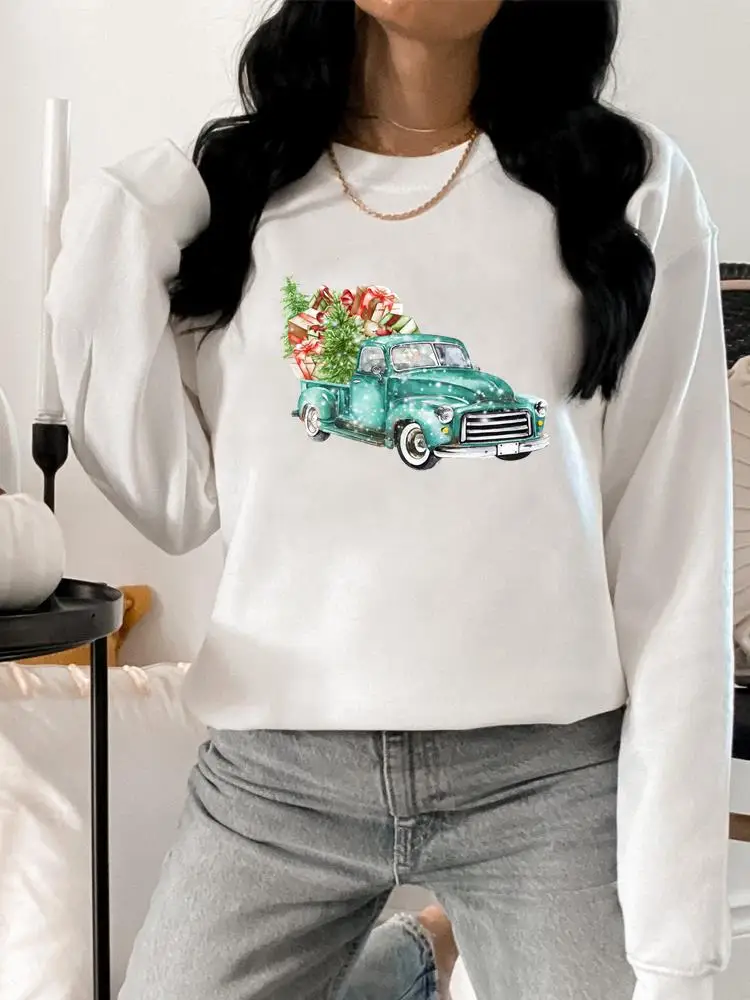 

Свитшот женский с изображением дерева и грузовика