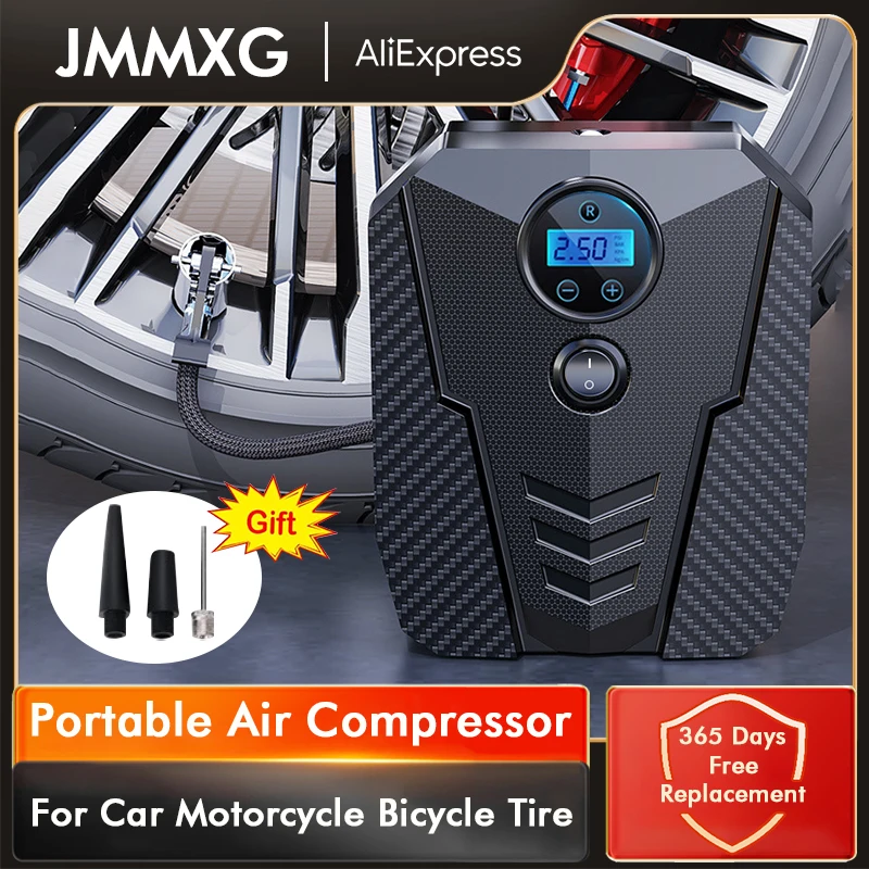 Digital Tire Inflation Pump Led Lamp Air Compressor Electric Inflatable Pump Car Accessories