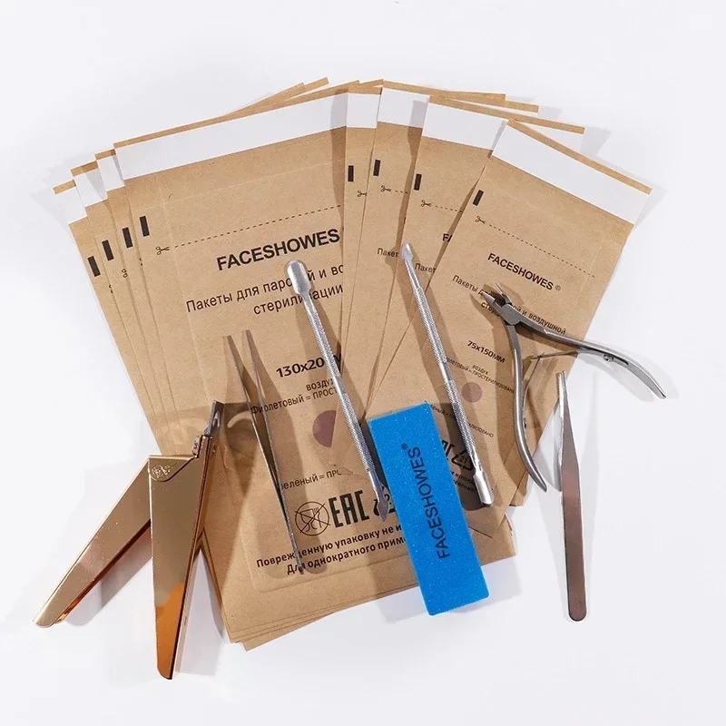 100 шт. одноразовые стерилизационные инструменты для ногтей