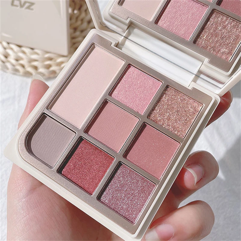 

8 Colors Eyeshadow Palette Matte Shimmer Glitter Soft Touch Long Lasting Waterproof Pigmented Brighten Eyes Makeup Cosmetics
