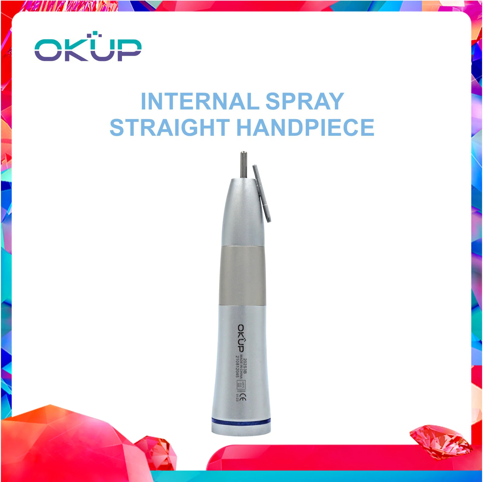 

Dental Double Water Spray Internal Straight Low Speed Handpiece