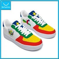 Dropshipping Print On Demand Custom Print Air Force Sneaker Shoes Cameroon Central African Chad Congo Gabon Flag Free Shipping