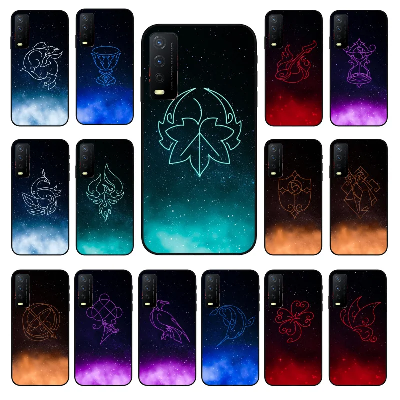 

Genshin Impact Constellation Phone Case for VIVO Y15s Y20 Y11 Y12 Y17 Y19 Y20S Y31 Y9s Y91 Y21 Y51 Y20i Y93 Y12S Y70