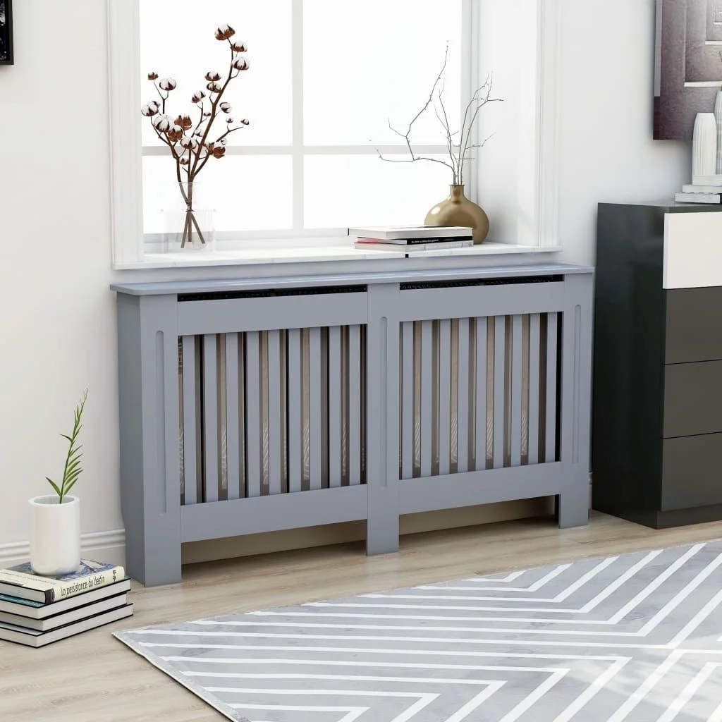 

Radiator Cover Anthracite 59.8"x7.5"x31.9" MDF