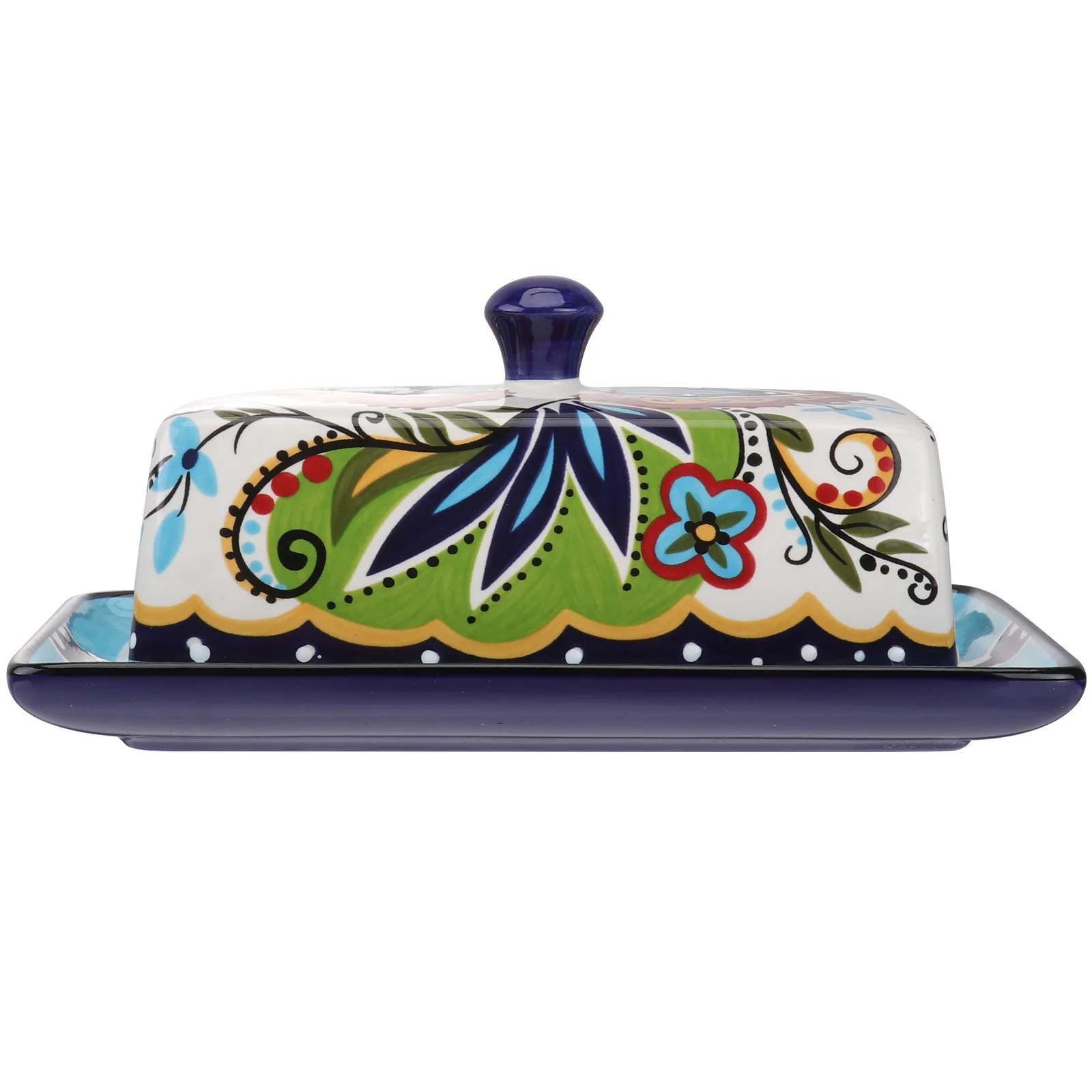 

1 Pc Ceramic Butter Dish with Lid Pumpkin Pattern Cheese Dish Home Tableware