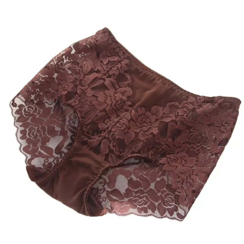 Женские сексуальные кружевные трусики нижнее белье со средней посадкой тонкие