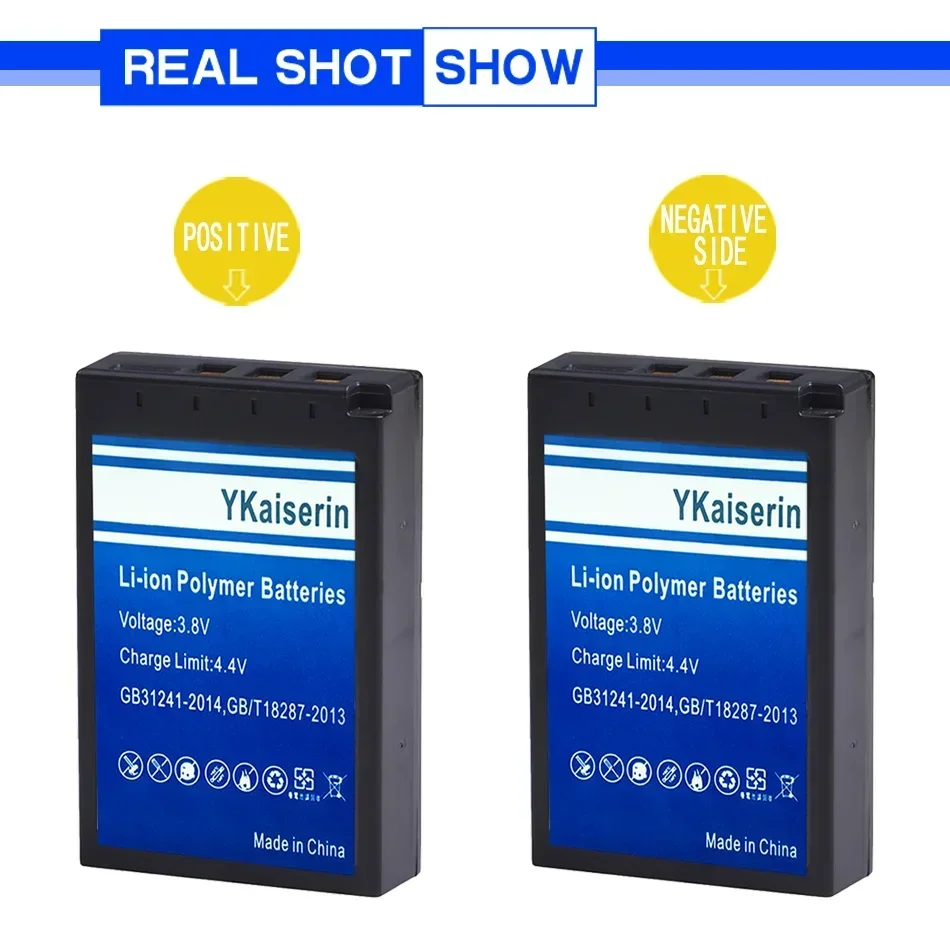 Аккумулятор YKaiserin BLS-1 2400 мАч для Olympus PS-BLS1 PEN E-PL1 E-PM1 EP3 EPL3 Evolt E-420 E-620 E-450 Bateria цифровых