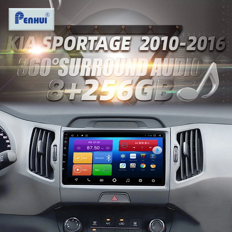 

HIFI for Kia Sportage 2010-2016 Car Radio Multimedia Video Player Navigation GPS Android10.0 double din