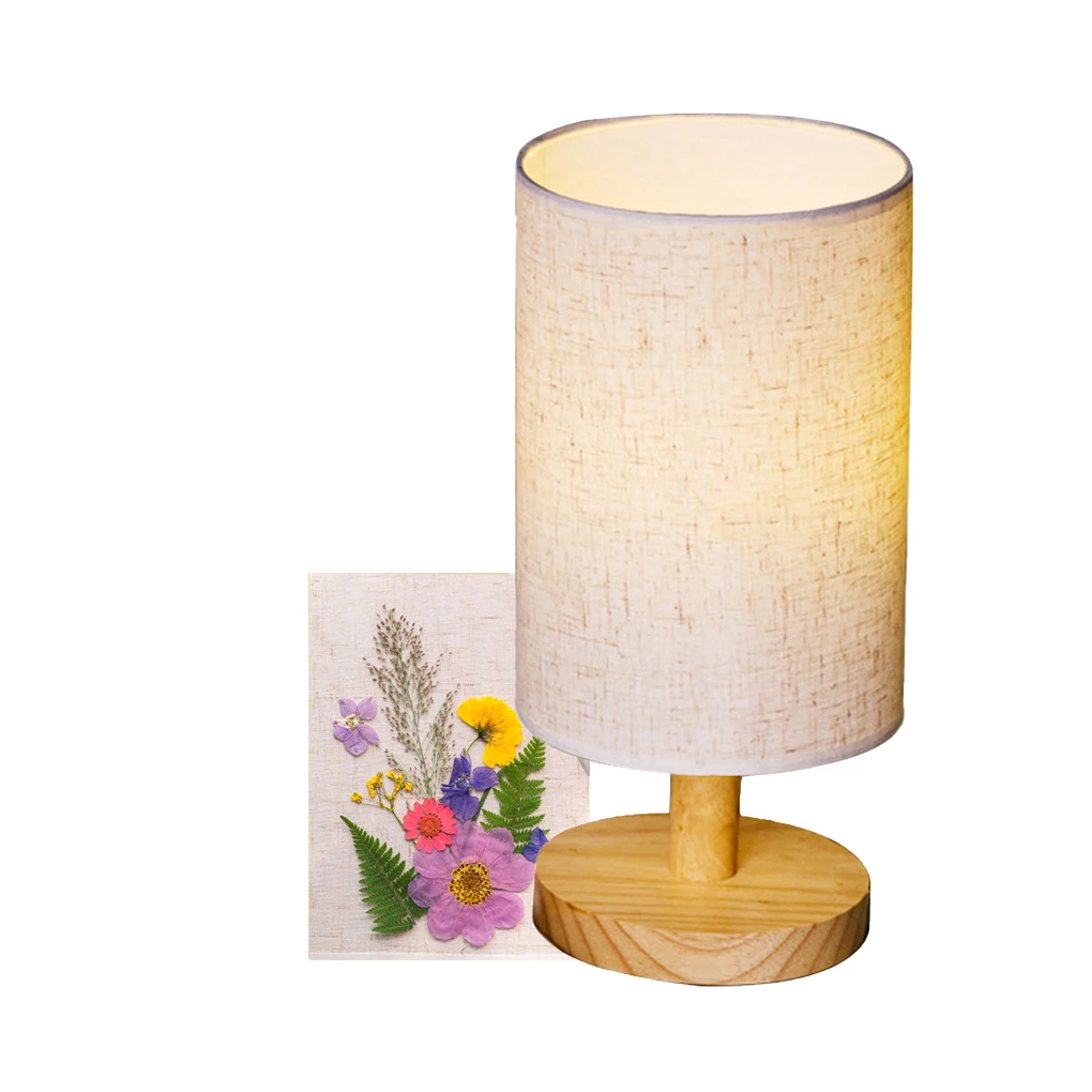 

Лампы с прессованными цветами, обеденная настольная лампа, Уютная теплая тумбочка, сделай сам, растительный материал, предметы домашнего об...