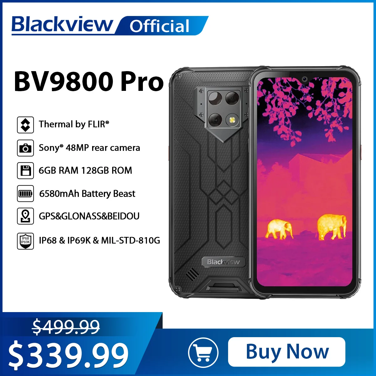 Смартфон Blackview BV9800 Pro 6+128ГБ