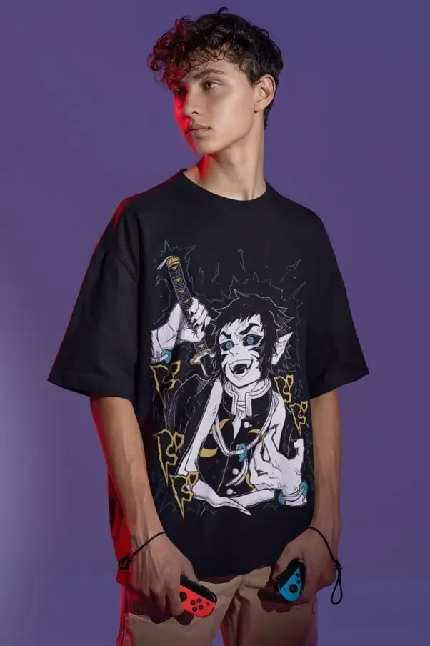 Каигаку Футболка Demon Slayer Kimetsu No Yaiba Аниме Размер рубашки Все размеры