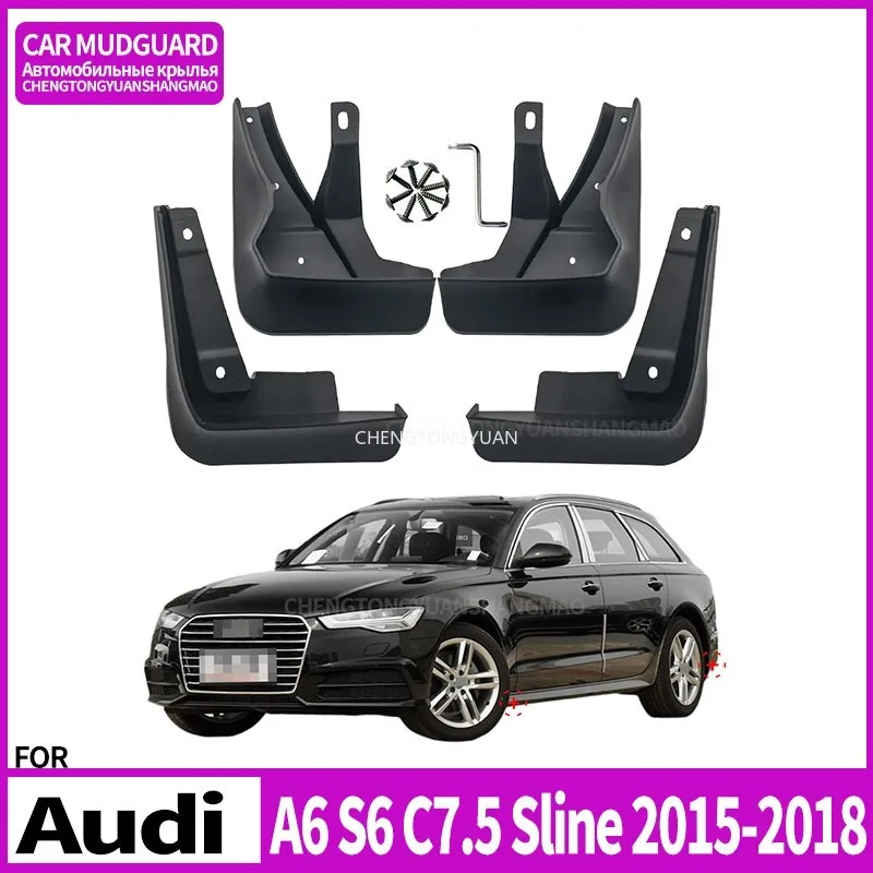 

Для Audi A6 S6 C7.5 Sline Saloon/Avant брызговики Audi A6 S6 C7.5 Sline брызговики 4 шт. 2015-2018 автомобильные аксессуары