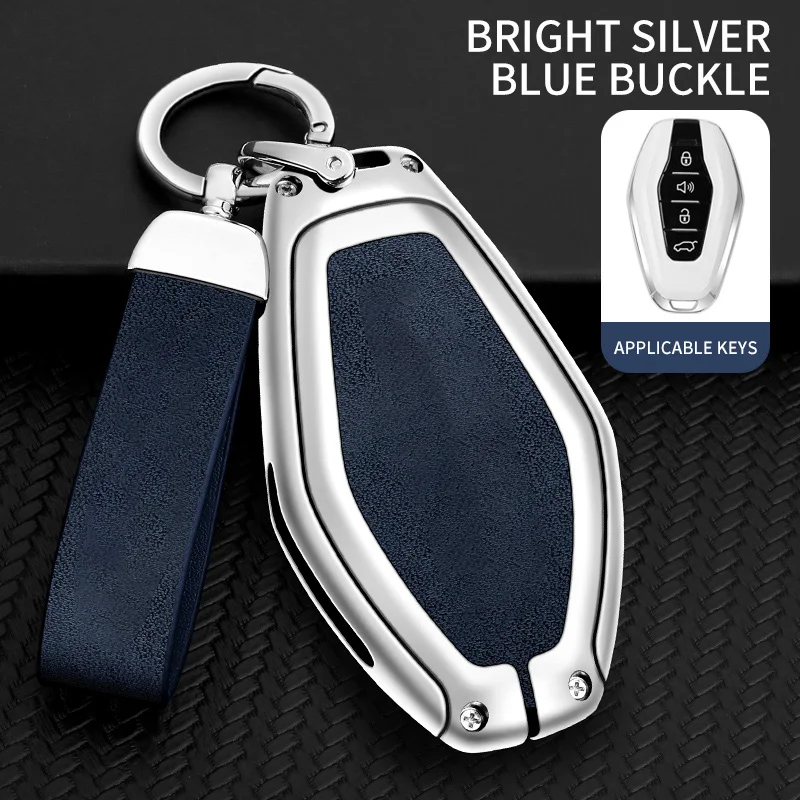 

Кожаный чехол для автомобильного ключа с дистанционным управлением из цинкового сплава, защитный чехол для Chery Jetour X70 X90 X95 Plus 2020 2021 2022 2023