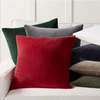 velvet cushion cover decoration pillowcase for bed sofa living room hotel decor office car decorative pillow nordic home decor