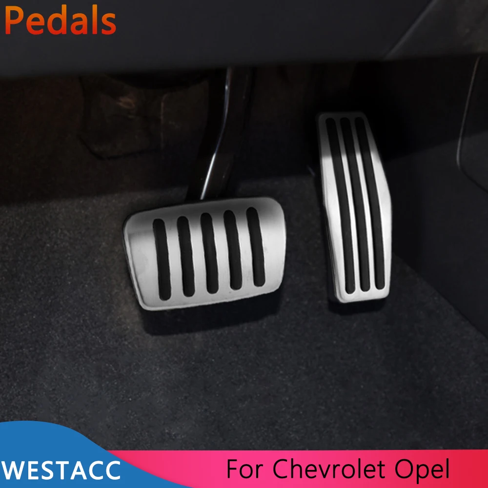 

Car Pedals Gas Brake Pedal Cover for Chevrolet Cruze Malibu Trax Equinox for Opel Mokka Vauxhall Astra J H GTC Insignia AT