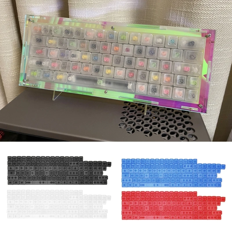 

ABS Blank Keycaps for MX Switches Clear Gaming Keyboard DIY Gift for Game Lovers