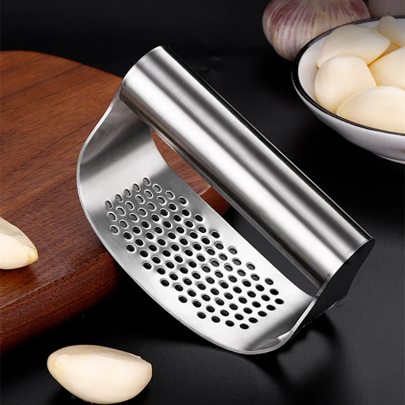

Stainless Steel Garlic Press Thicken Handle Manual Fruit Vegetable tools Multifunctional Ginger Chopper Opener Kitchen Gadgets
