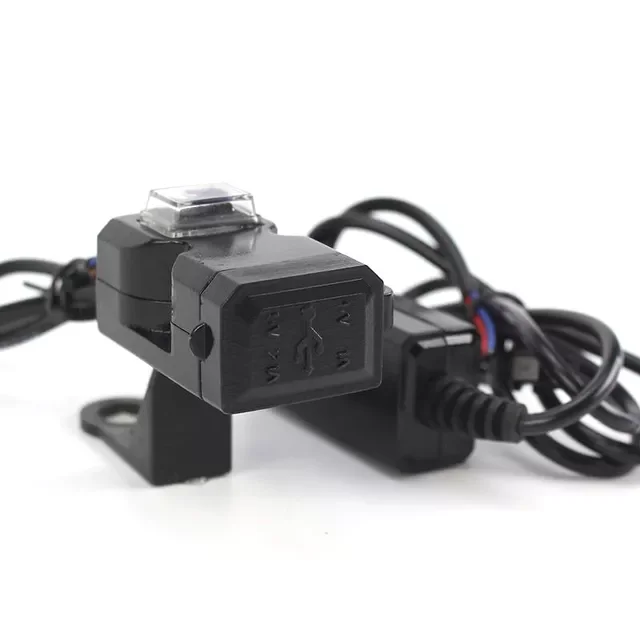 

Waterproof Dual USB Port 9V-24V Motorbike Motorcycle Handlebar Charger Adapter Power Supply Socket Motos For Phone Mobile