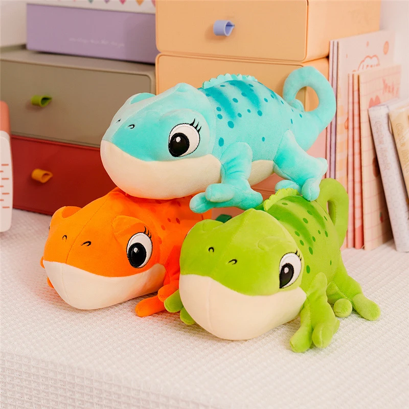 

1PC 30CM New Cartoon Cute Simulation Lizard Plush Doll Toy Kawaii Chameleon Plush Toy Doll Children Boys Girls Birthday Gift