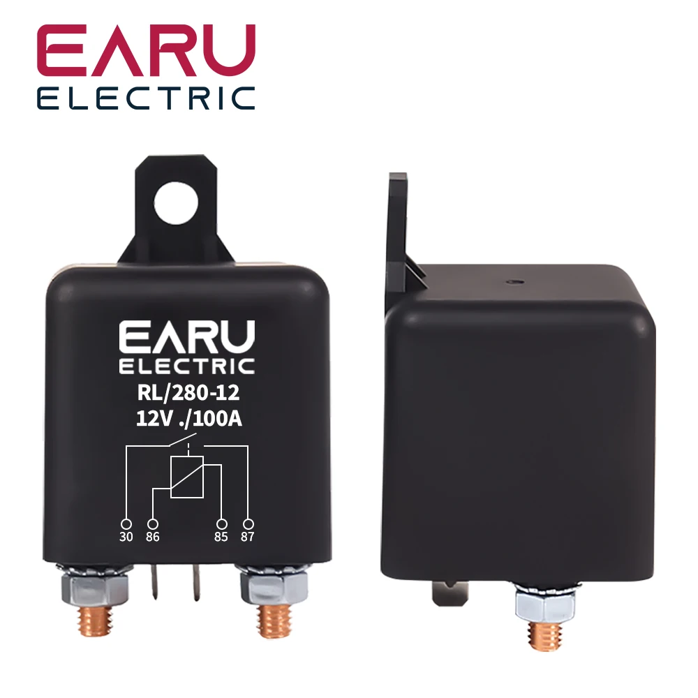 

Высокоточное реле, пусковое реле 200A, 100A, 12 В, 24 В, автомобильное реле запуска сильного тока, автомобильное реле Earu