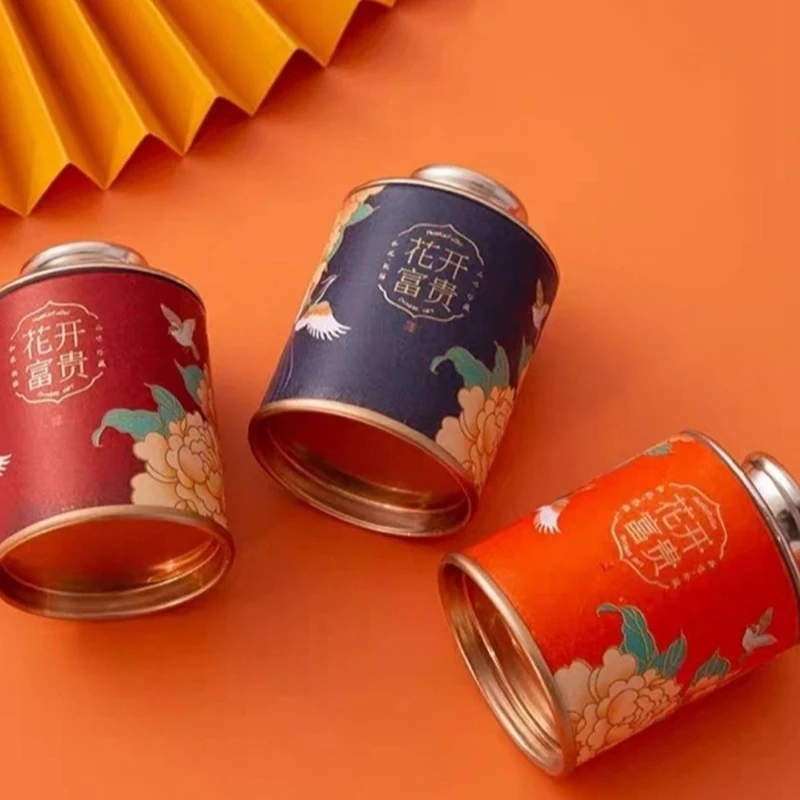 Мини-бумажная Коробка Для Чая В Китайском Стиле Пустой Портативный Маленький