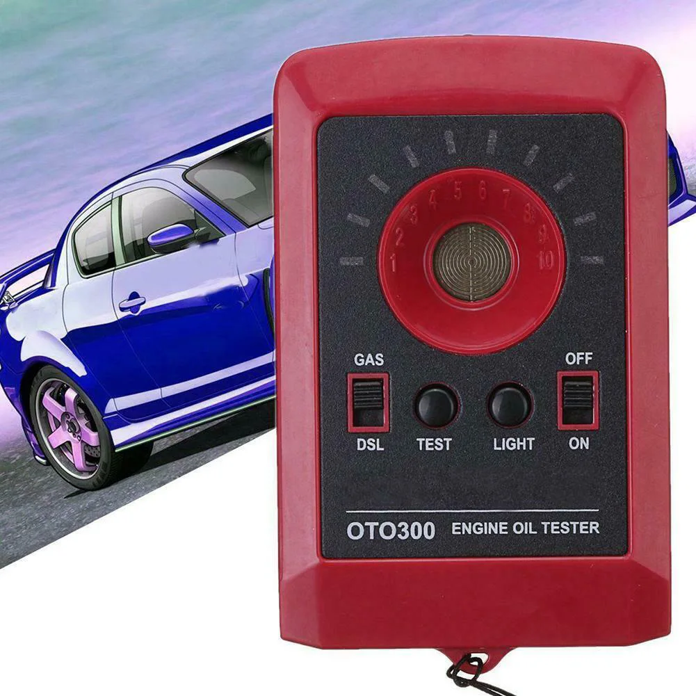 Car Oil Quality Tester LED Digital 12V Accessories Gas Diesel Analyzer