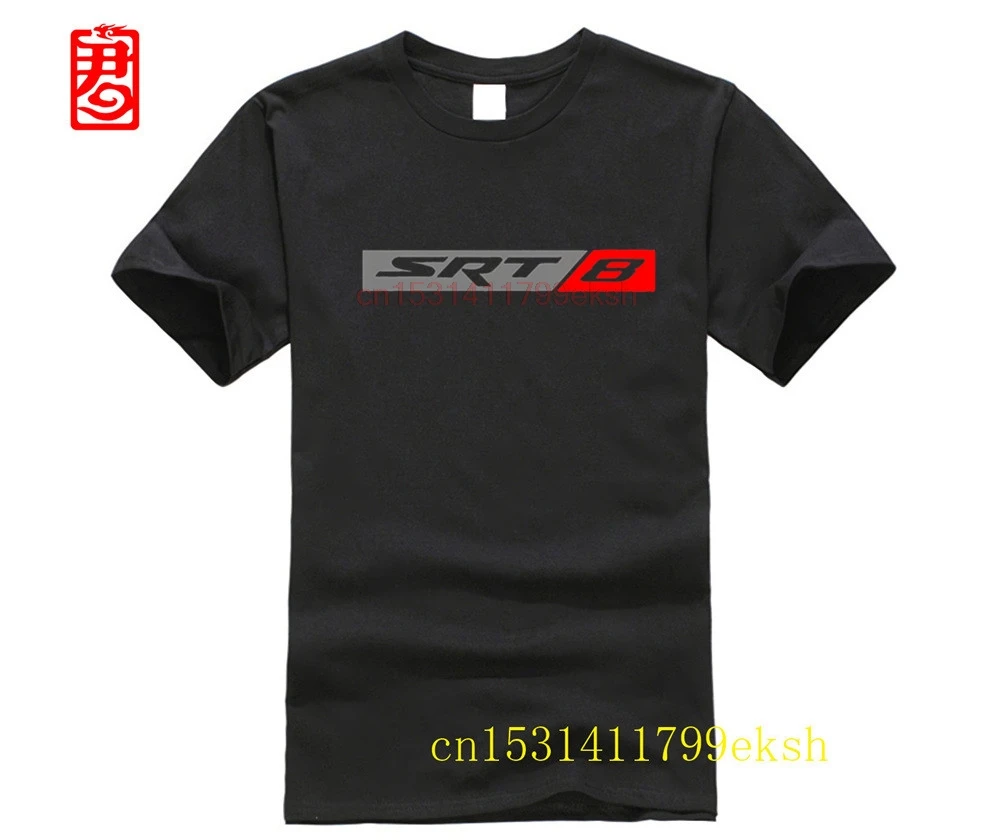 Новое поступление 2024 Мужская футболка новинка Спортивная 8 Grand Cherokee W SRT8 черная с