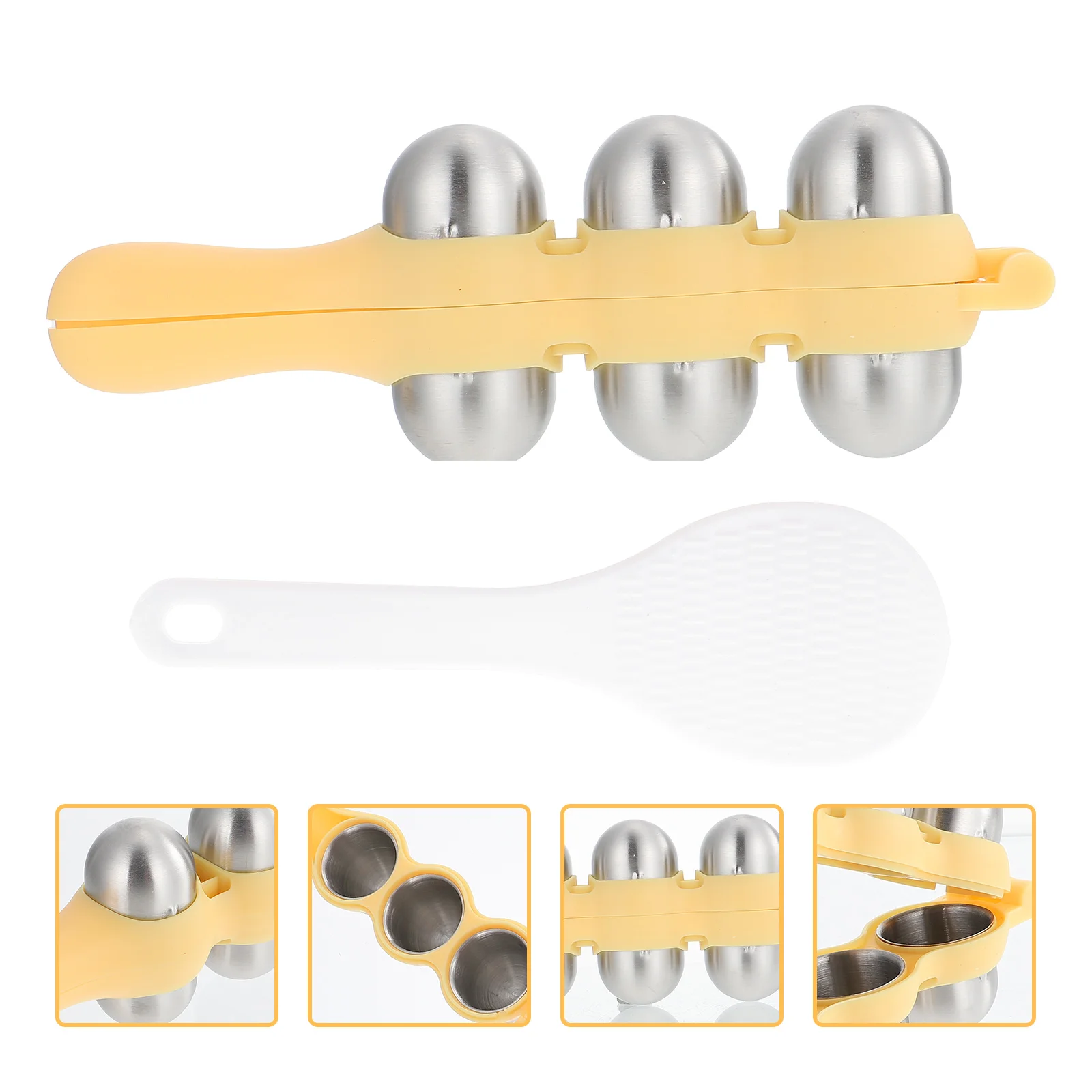 

Sushi Rice Shape Maker Ball Mold Mini Plastic Containers Convenient Bento Making