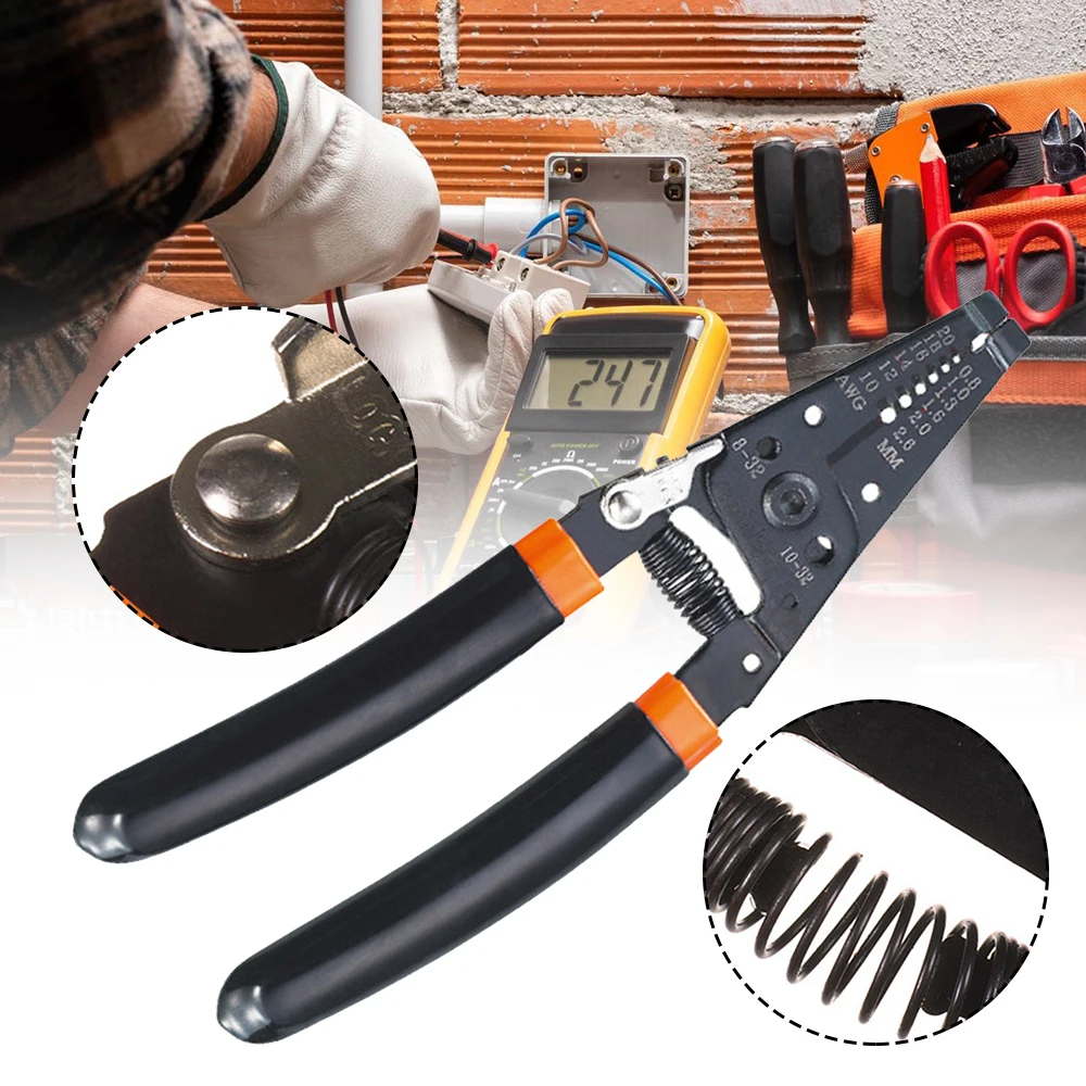 

Wire Stripper Multi-function Wire Stripping Plier Crimper Plier Electrician Tool for Electrical Cable Cutting Wire Cutters xqmg