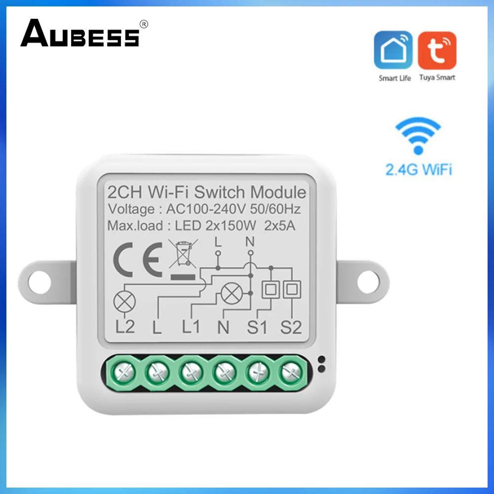 

Умный мини-переключатель с поддержкой Alexa и Google Home, 10 А