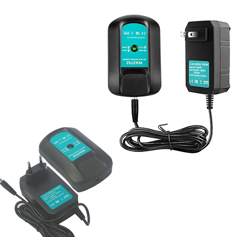 

WA3742 20V Lithium Battery Fast Charger For Worx WG155 WG160 WG255 WG545 WA3525 WA3520