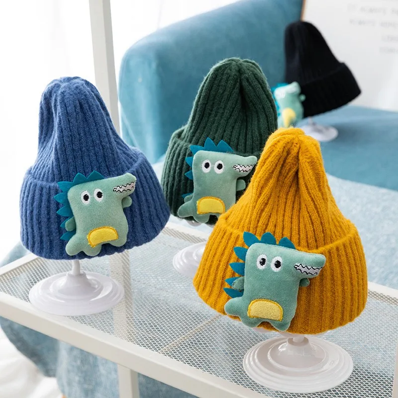 Kids Winter Hats for Newborn Boys Crochet Bonnet Toddler Girl Cap Children Baby Photography Props Boy Accessories Warmer Stuff