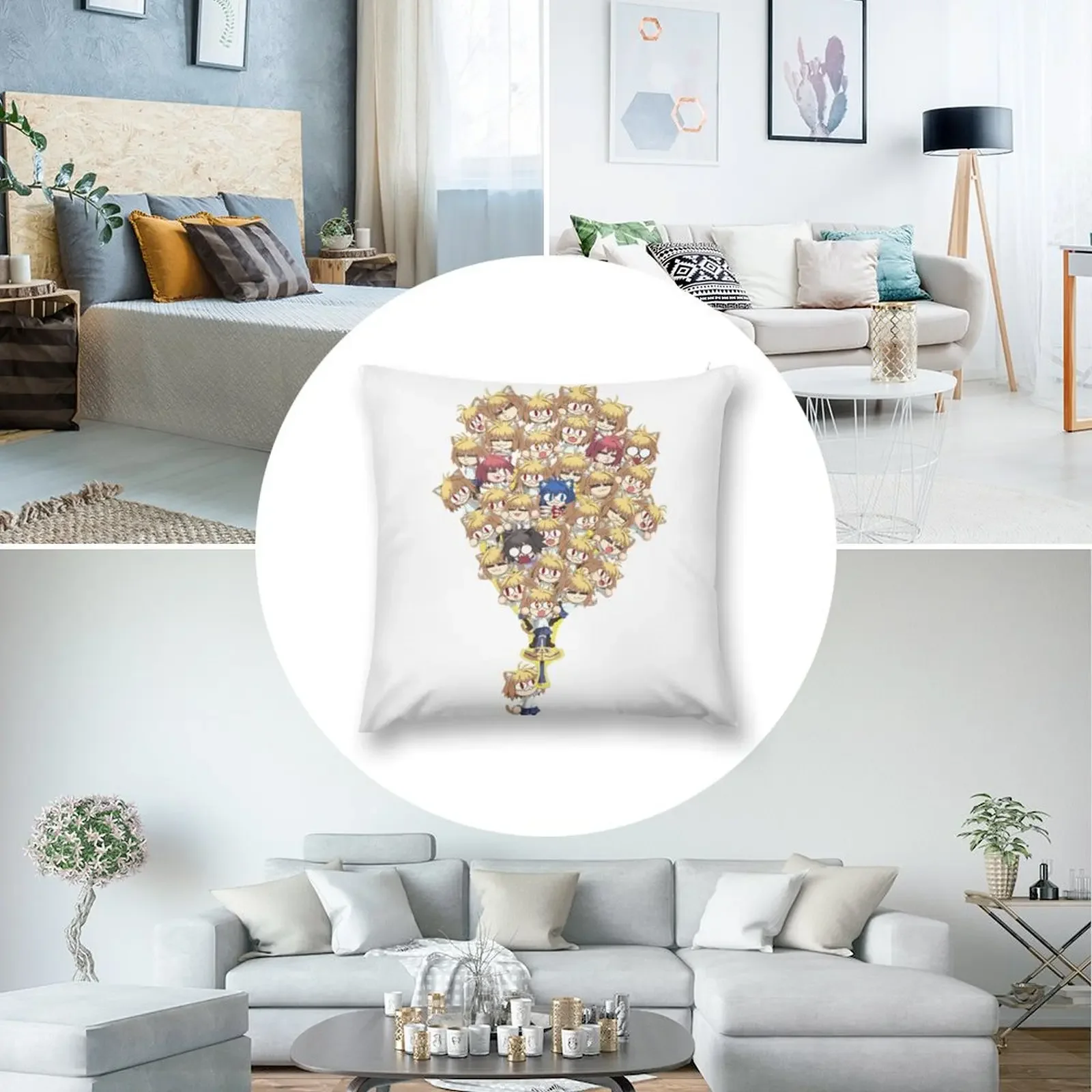 NOBLE NECO PHANTASM Декоративная подушка Подушки для дивана Наволочка Подушка