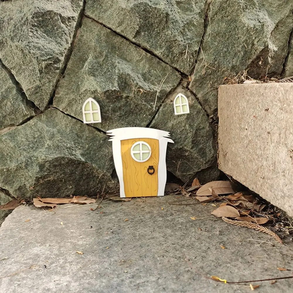 Многостильные миниатюрные флуоресцентные двери эльфа мультяшные