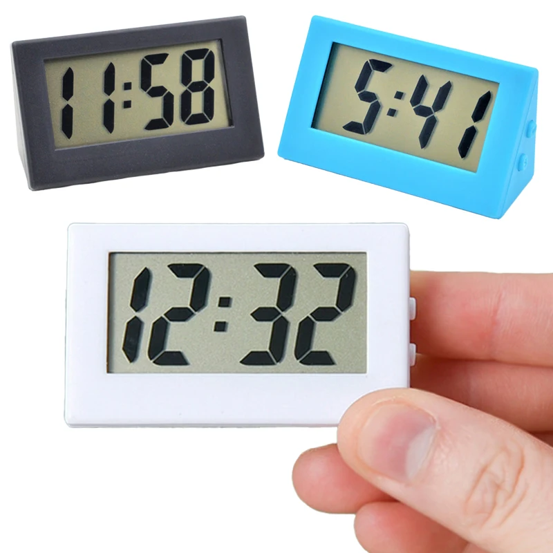 Цифровые настольные мини-часы бесшумные электронные часы с ЖК дисплеем для дома