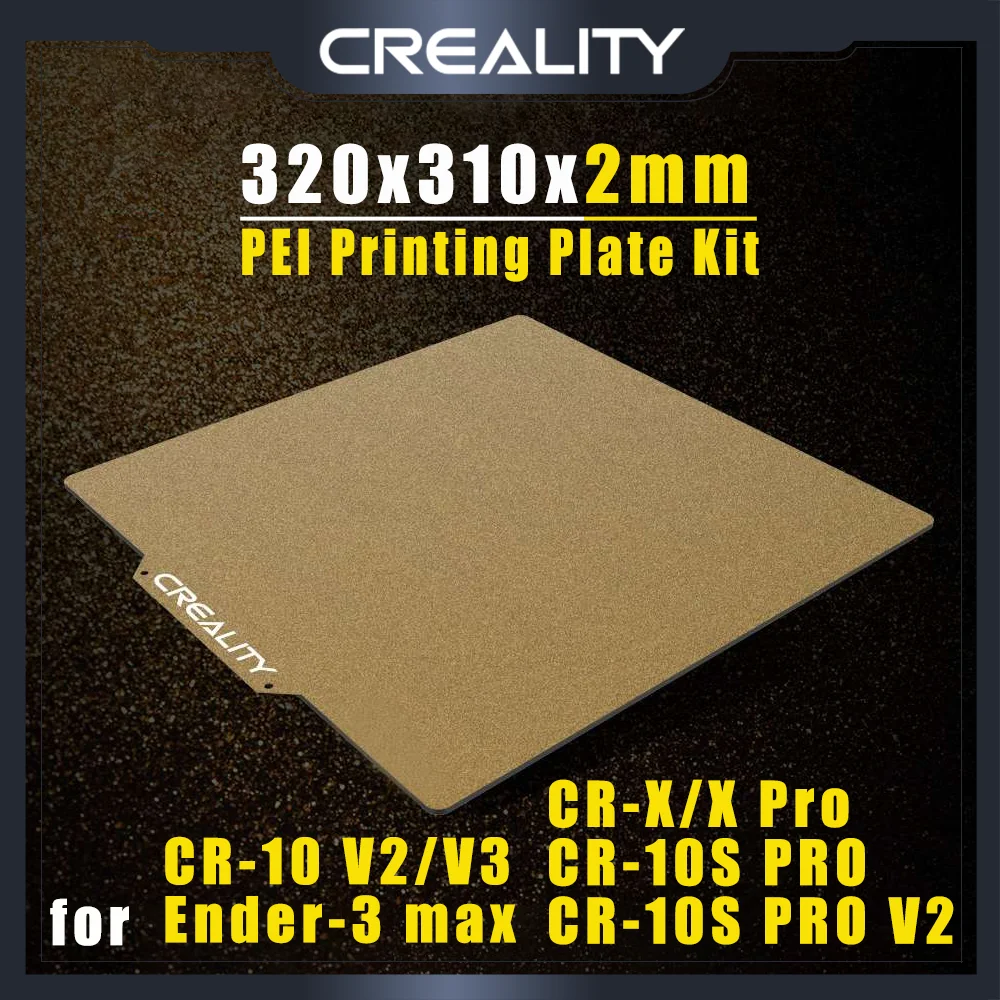 

Оригинальные детали для 3D принтера CREALITY PEI, набор печатных пластин 320*310*2 мм для детской серии/фотографий, максимальный/фотографический 3D-при...
