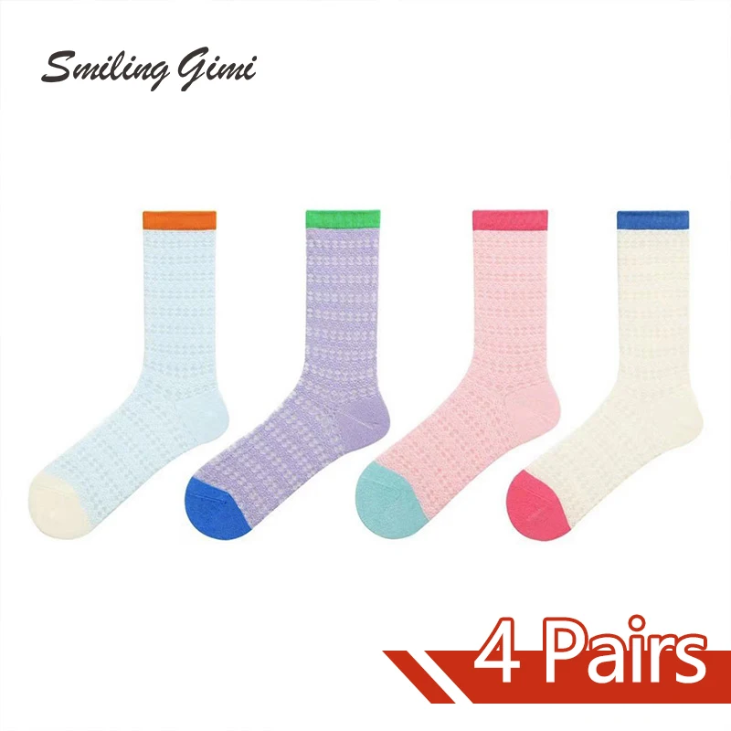 

Children's Cotton Socks Summer Thin Socks Crystal Silk Boneless Socks Breathable Niche Design Versatile Mesh Socks White Socks