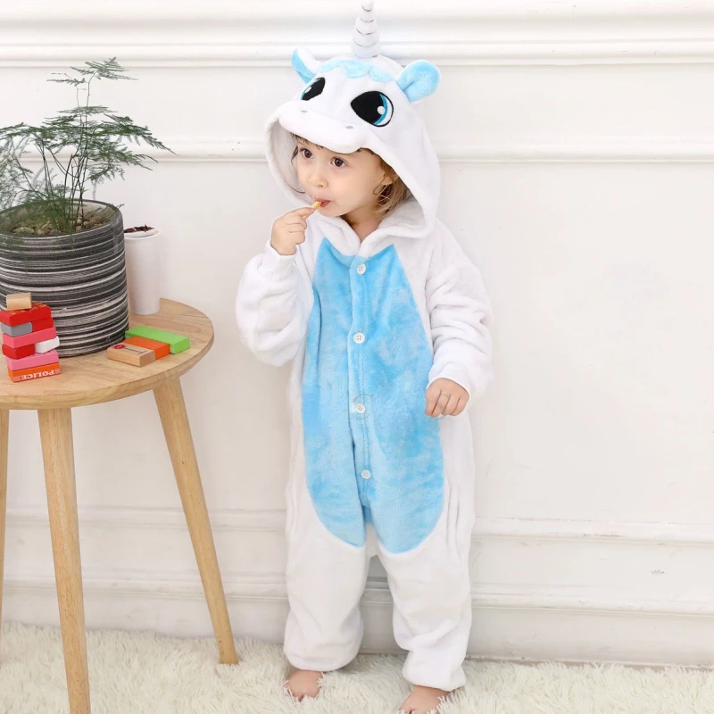 

Baby Girl Clothes Kigurumi Children Unicorn Pajamas Winter Animal Cartoon Sleepers Licorne Panda Onesie Kids Costumes Jumpsuit