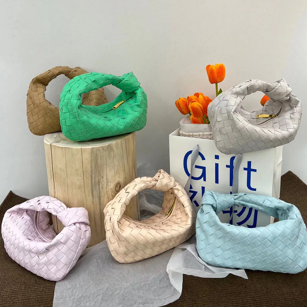 

Classic Famous Brand Designer Style Women Handbag Fashion Woven Lady's Bag Cowhide Leather Hobos