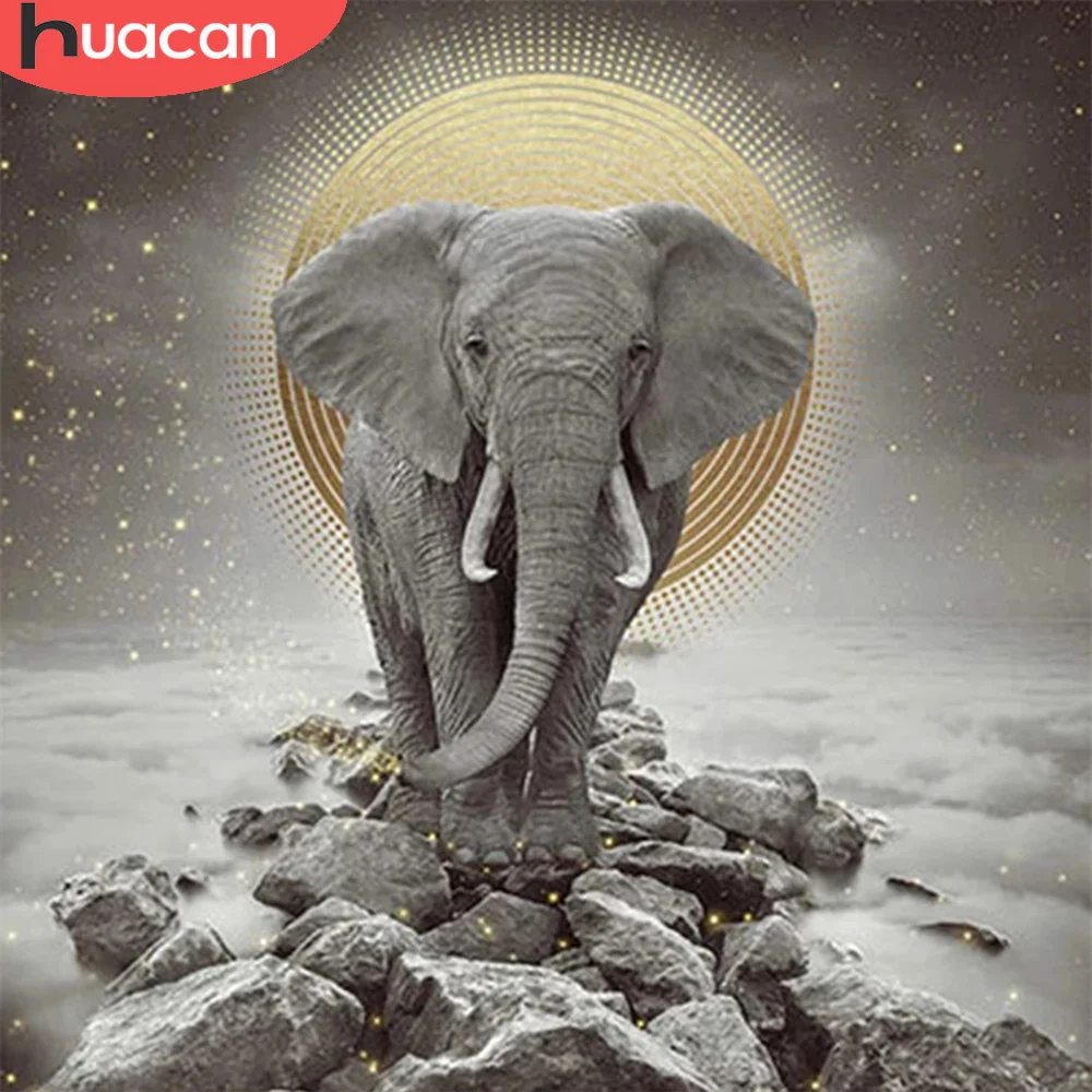 

Набор для алмазной вышивки «Слон», квадратная/круглая мозаика