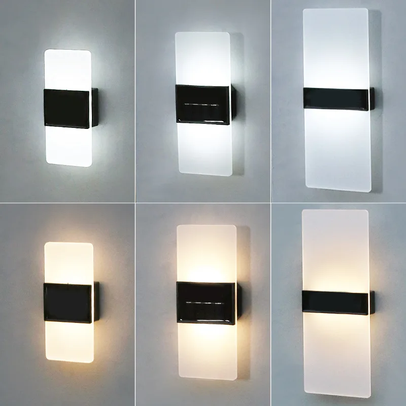 

6LED 8LED Solar Wall Light Double-headed Acrylics Waterproof For Garden Courtyard Corridor Porch Balcony Backyard Landscape