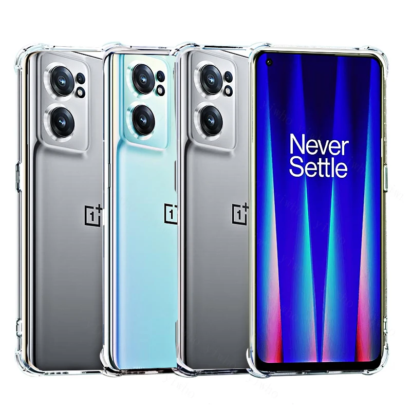 luxury transparent phone case for oneplus nord ce 2 5g shockproof silicone tpu cover 1 one nord n200 n100 n10 soft back cases free global shipping
