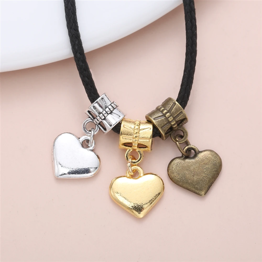 

20 шт. Изящные винтажные подвески в виде сердца аксессуары для женщин изготовление персонализированных ювелирных изделий браслет-талисман ...